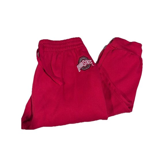 NEW Ohio State Buckeyes OSU Red Sweatpants Men's Colosseum Embroidered L - Picture 1 of 11